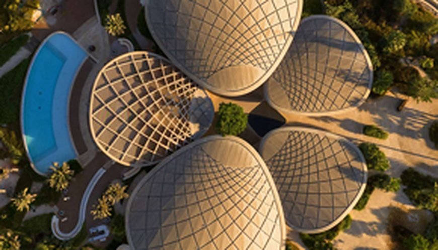 شِباك معماري مشدود — من أعمال FPC للنسيج المعماري